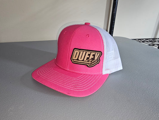 Pink & White Duffy AG Patch Hat